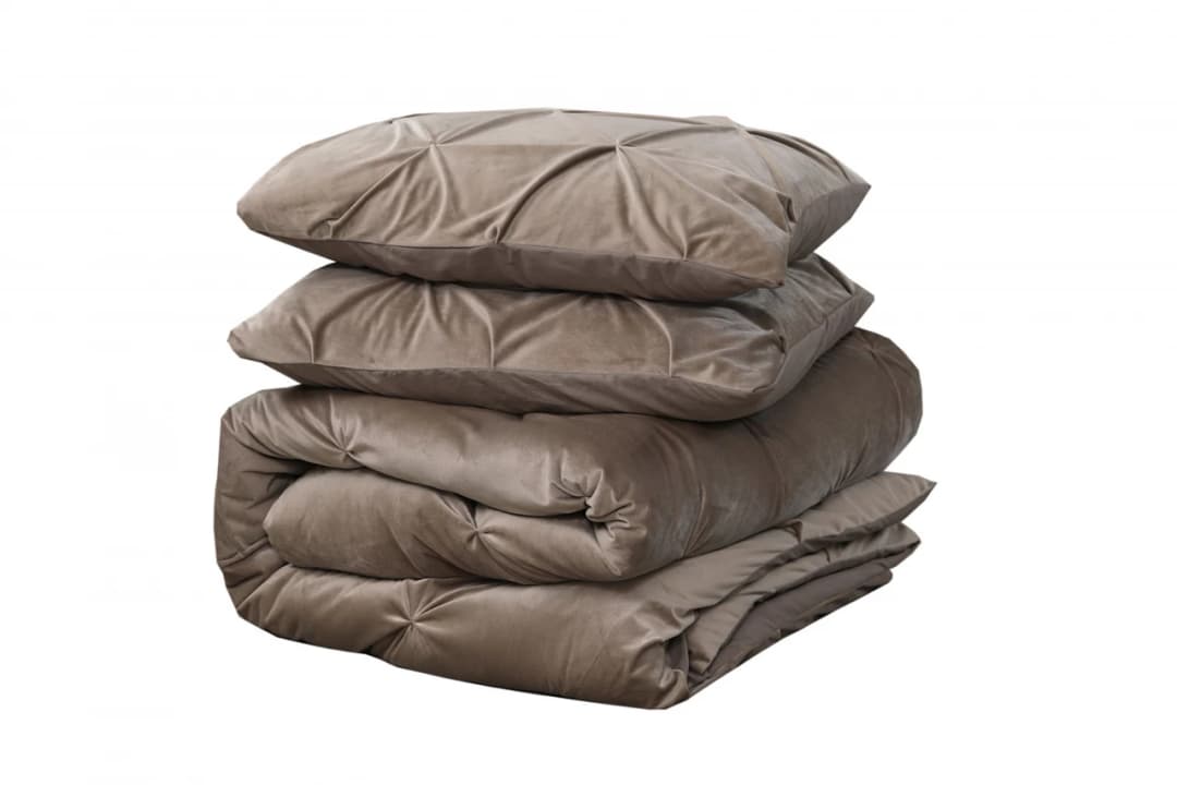 Dekbedovertrek Gjalt Taupe 140x200/220 cm