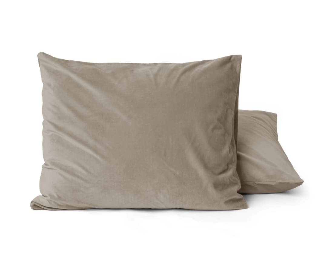 Kussenslopen Maik (set van 2) Taupe 60x70 cm