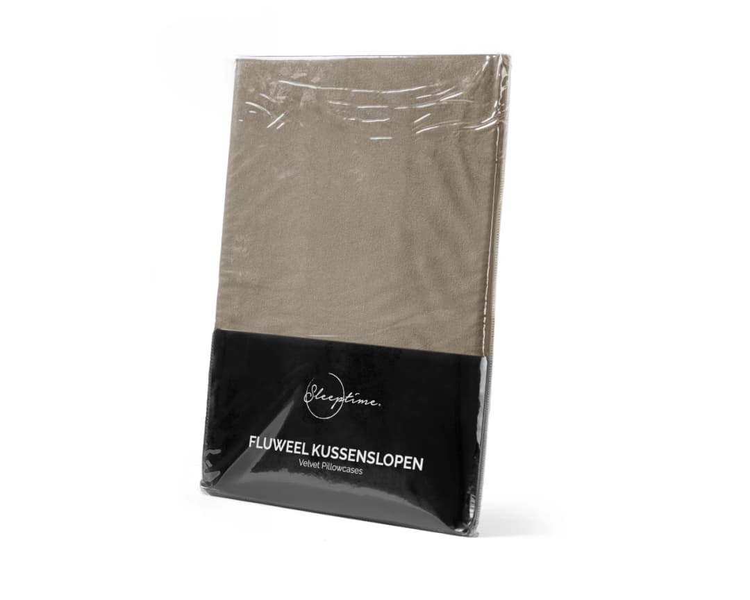 Kussenslopen Maik (set van 2) Taupe 60x70 cm