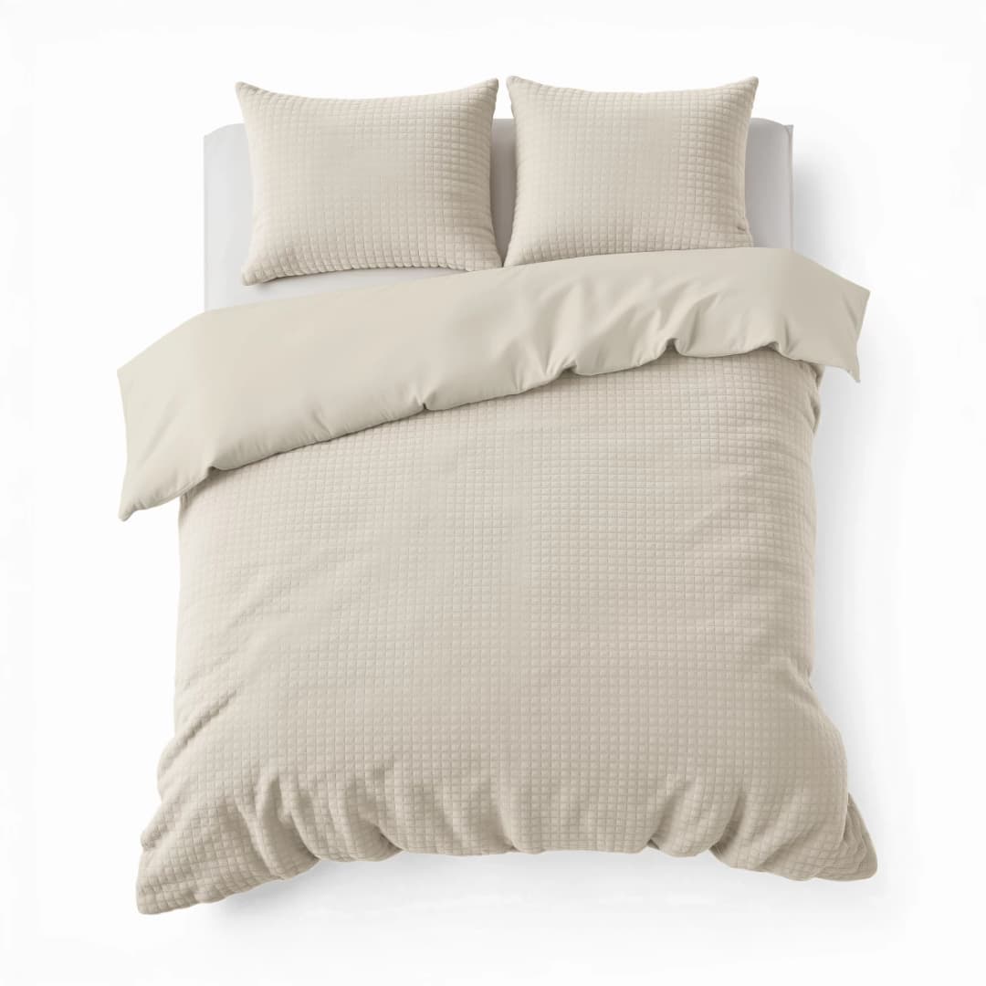 Dekbedovertrek Falke Beige 140x200/220 cm