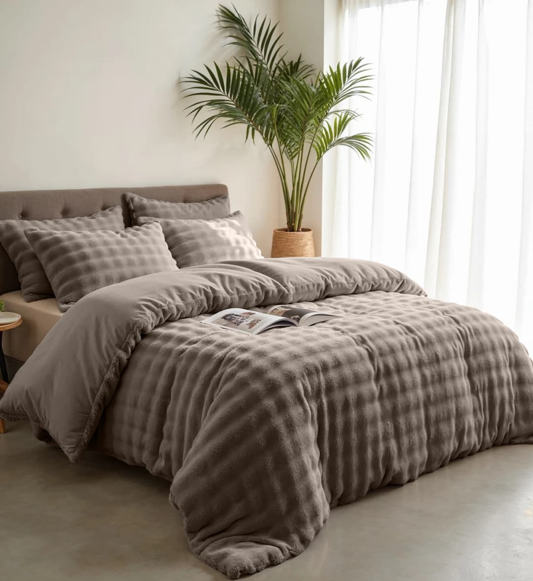Dekbedovertrek Bauke Taupe 140x220 cm