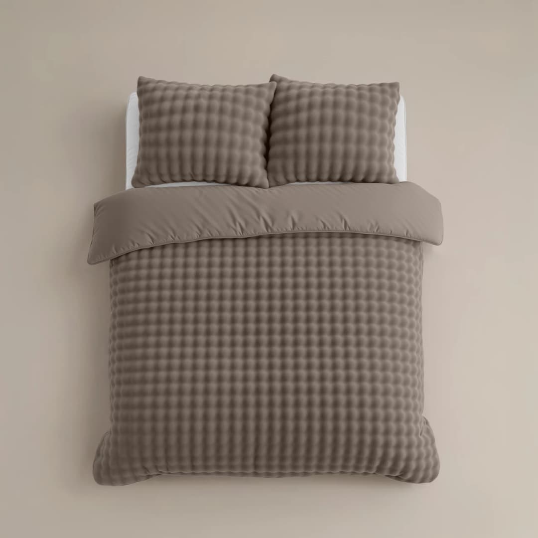 Dekbedovertrek Bauke Taupe 140x220 cm
