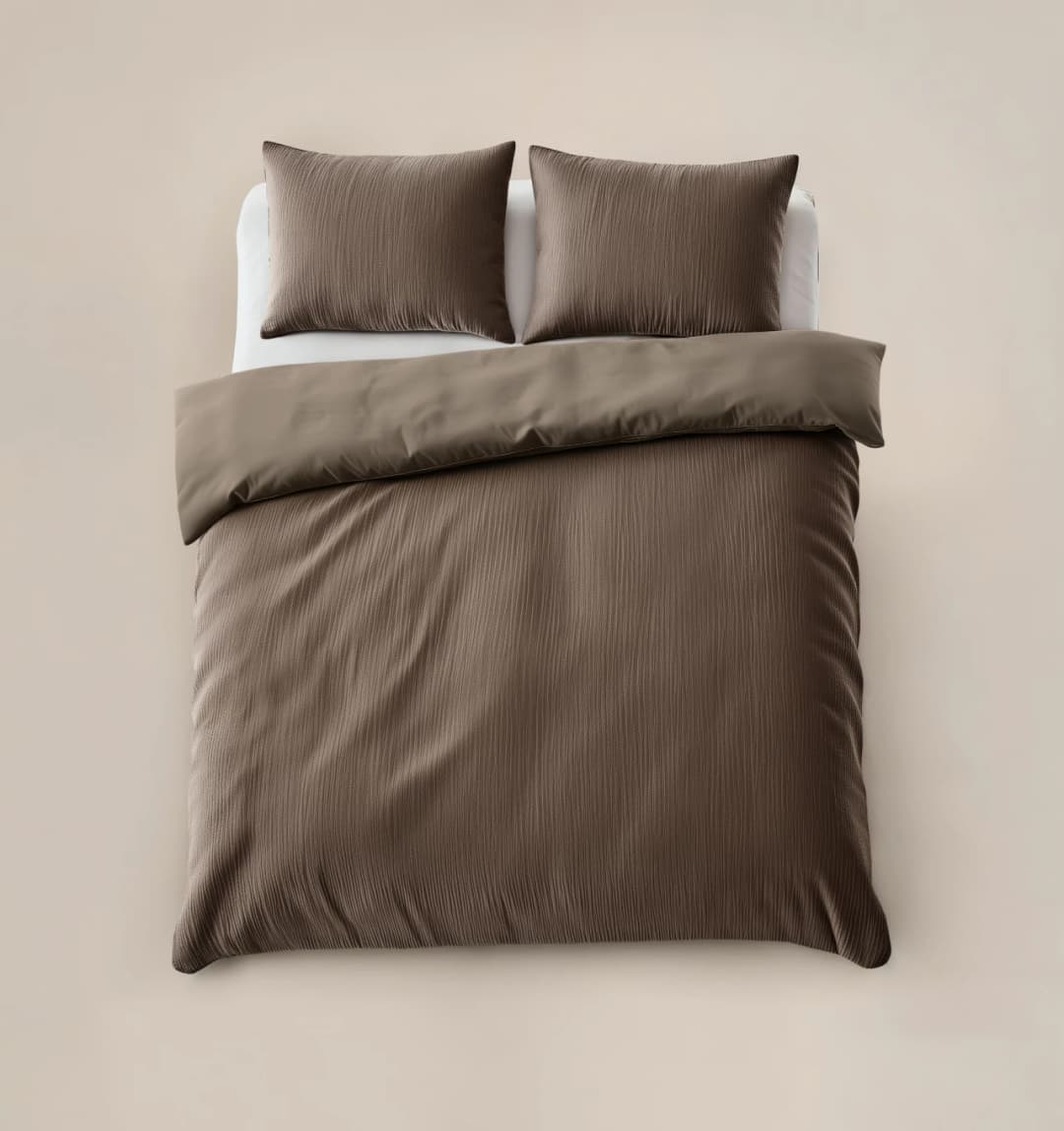 Dekbedovertrek Gil Taupe 240x220 cm