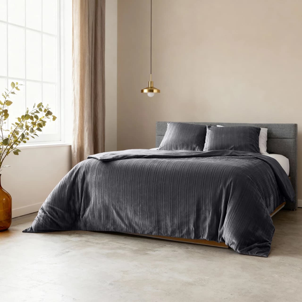 Dekbedovertrek Gino — Zwart