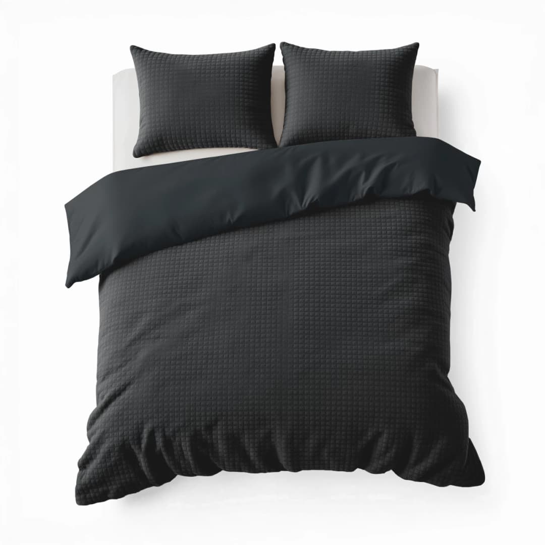 Dekbedovertrek Falke Antraciet 140x200/220 cm