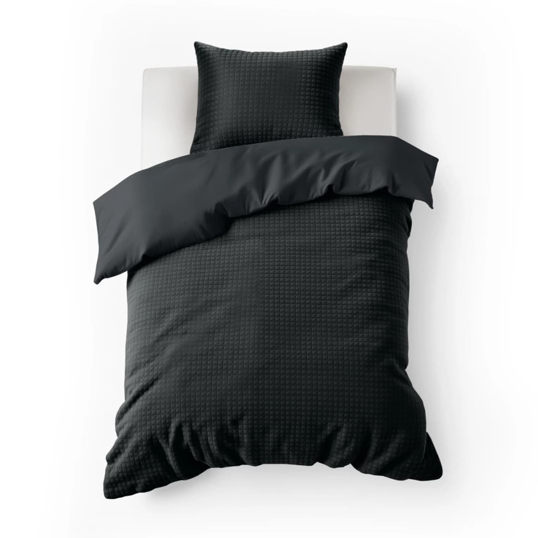 Dekbedovertrek Falke Antraciet 140x200/220 cm