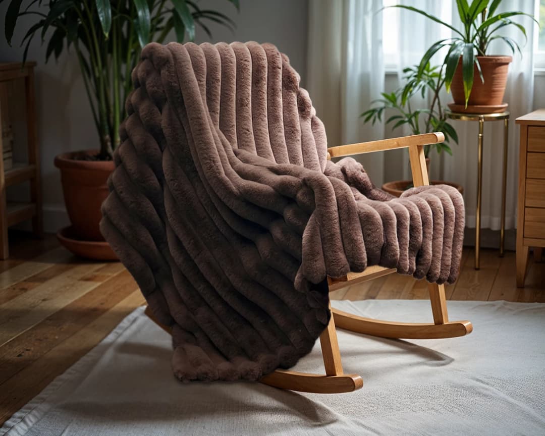 Plaid Munt Taupe 240x200 cm