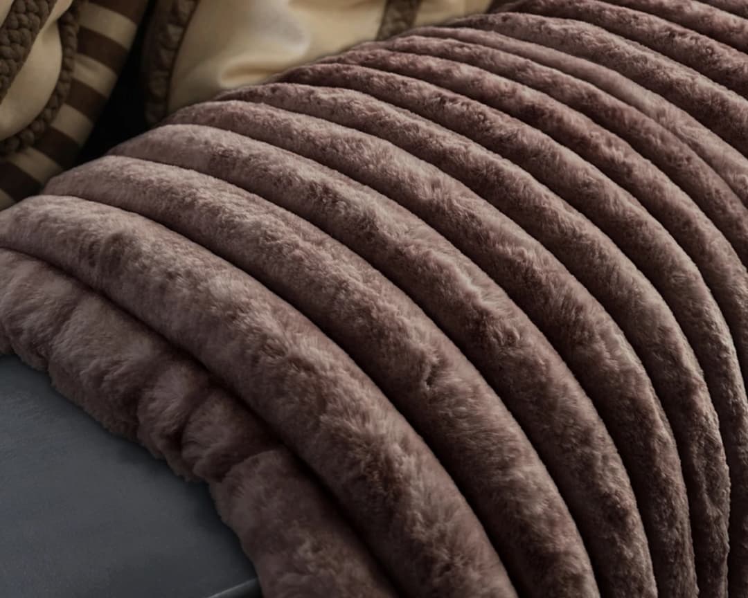 Plaid Munt Taupe 240x200 cm