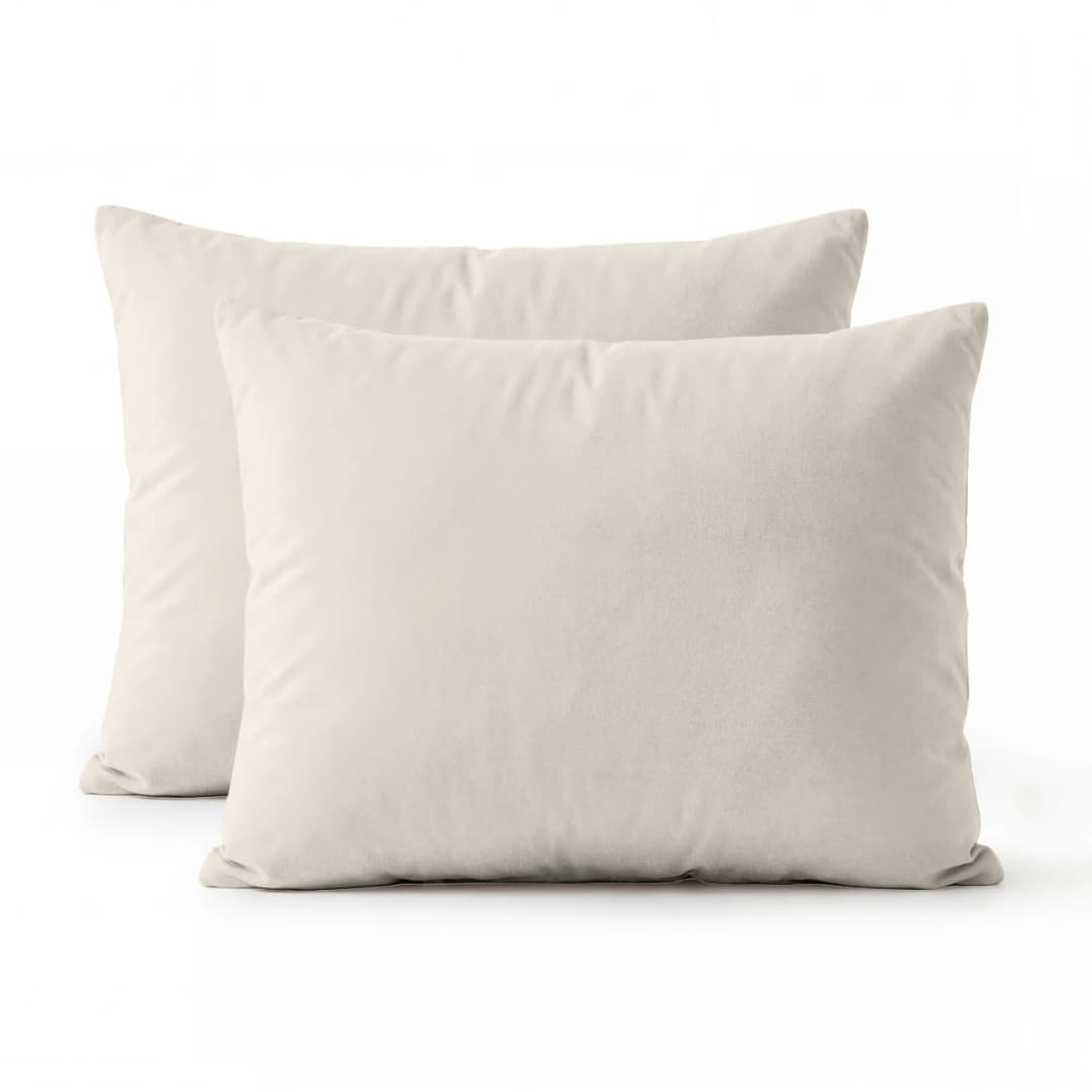 Kussenslopen Nina percal 2-pack Beige 60x70 cm