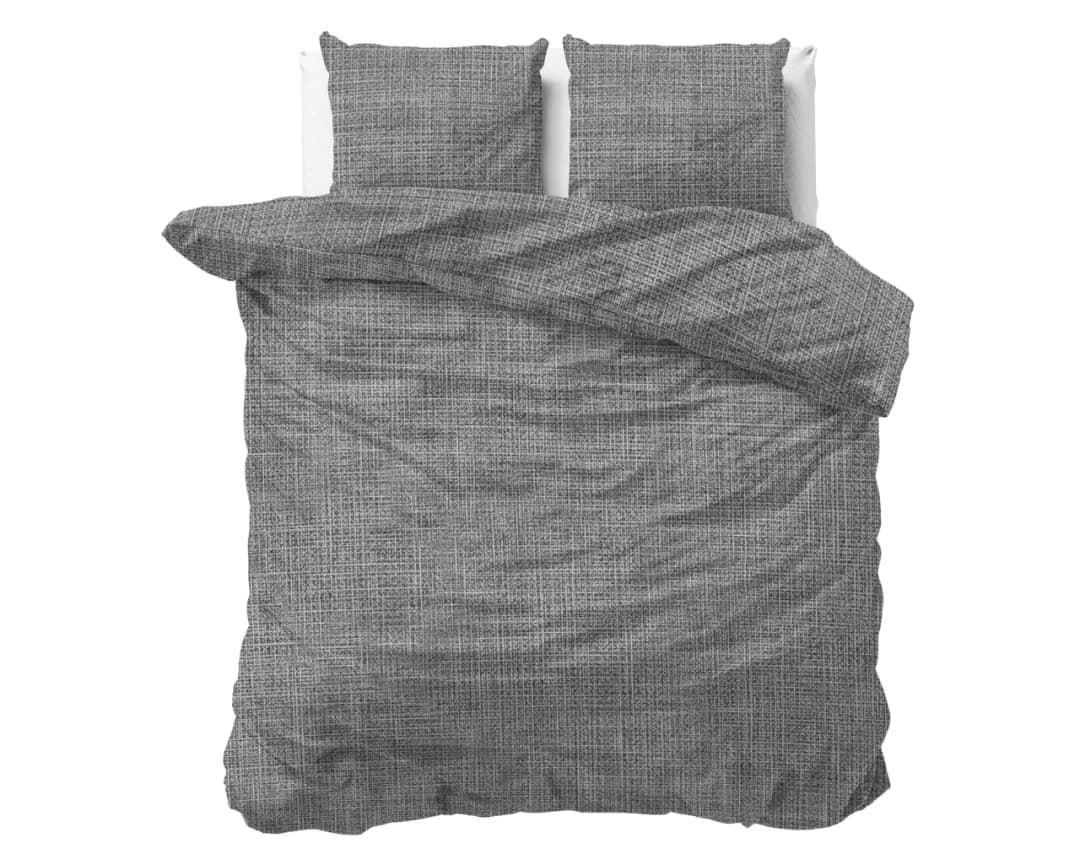 Dekbedovertrek Hil Antraciet 140x200/220 cm
