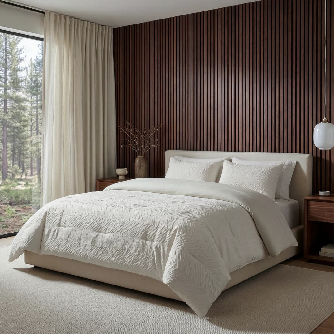 Wasbaar dekbed Salva Beige 140x200 cm