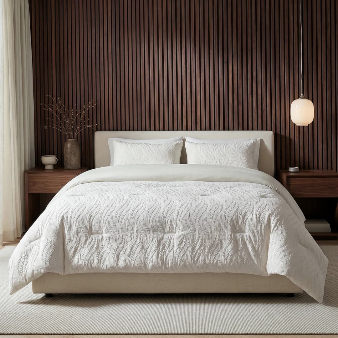 Wasbaar dekbed Rafa Beige 240x200 cm