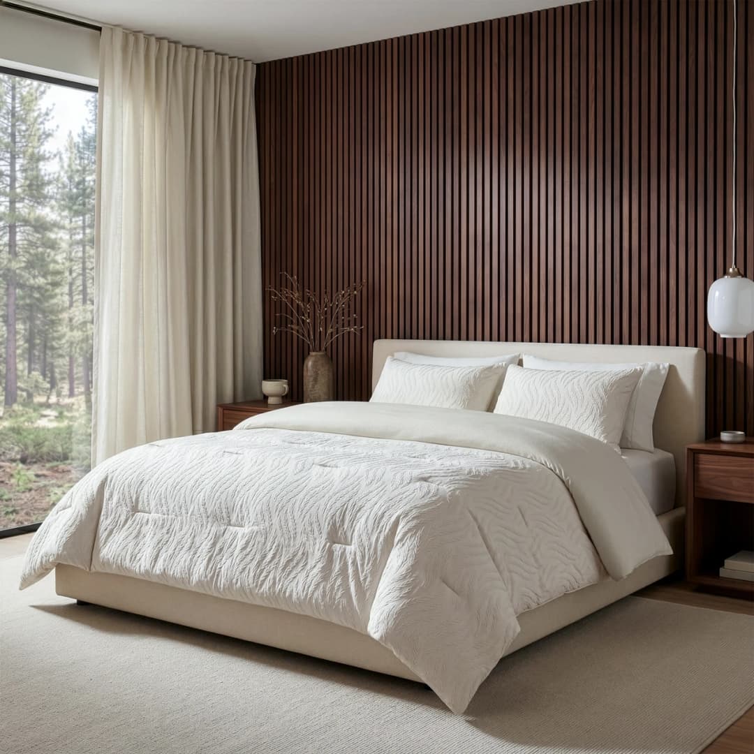 Wasbaar dekbed Rafa Beige 240x200 cm
