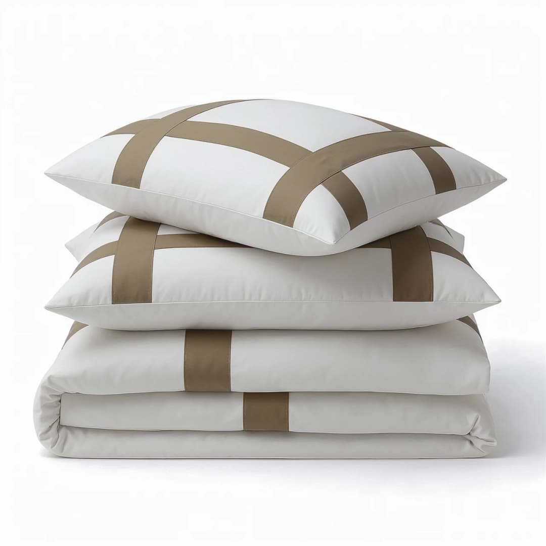 Dekbedovertrek Ales Taupe 140x200/220 cm