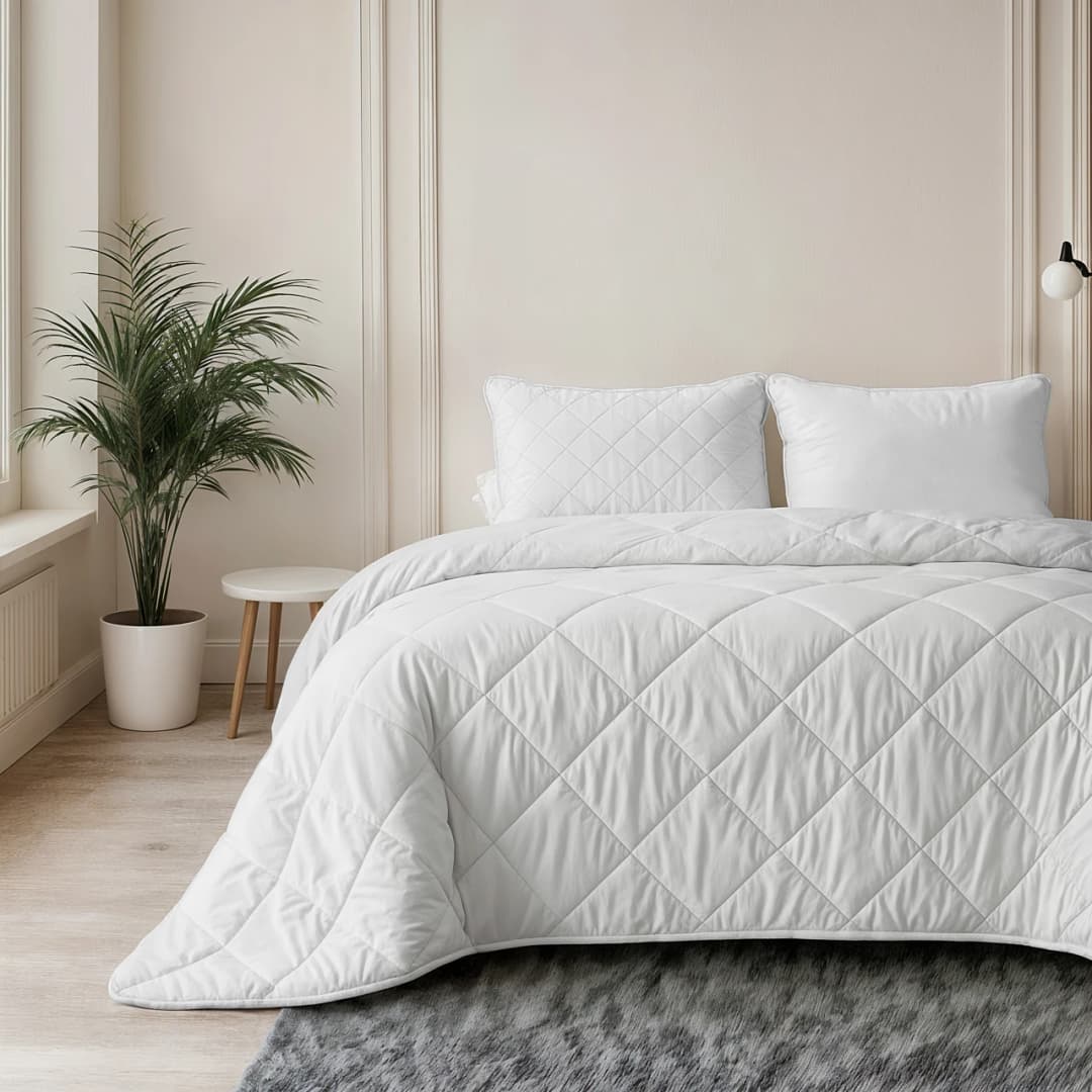 Wasbaar dekbed Lou uni Beige 140x200 cm