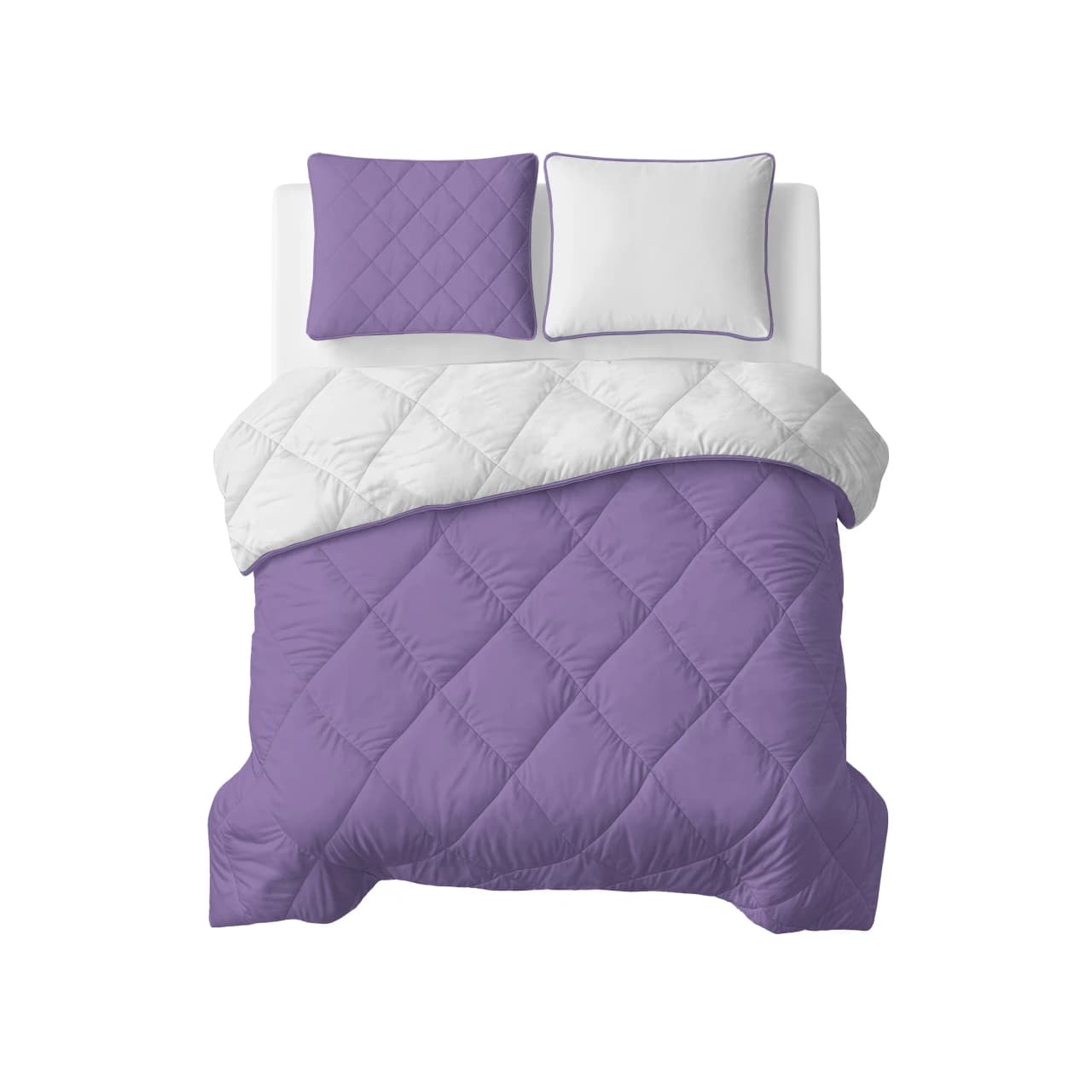 Wasbaar dekbed Lou uni — Beige/Lavendel