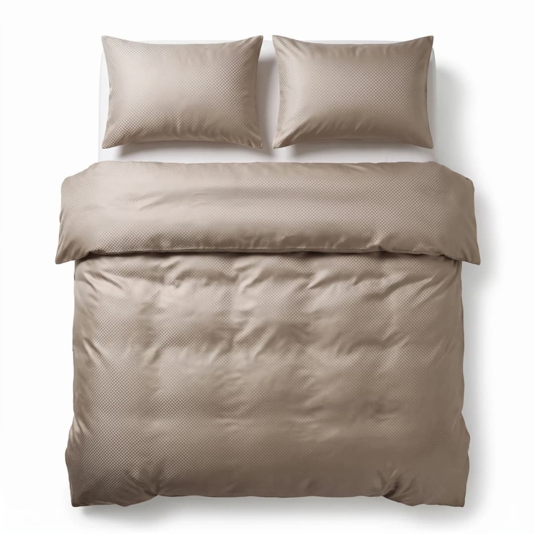 Dekbedovertrek Cees Taupe 200x220 cm