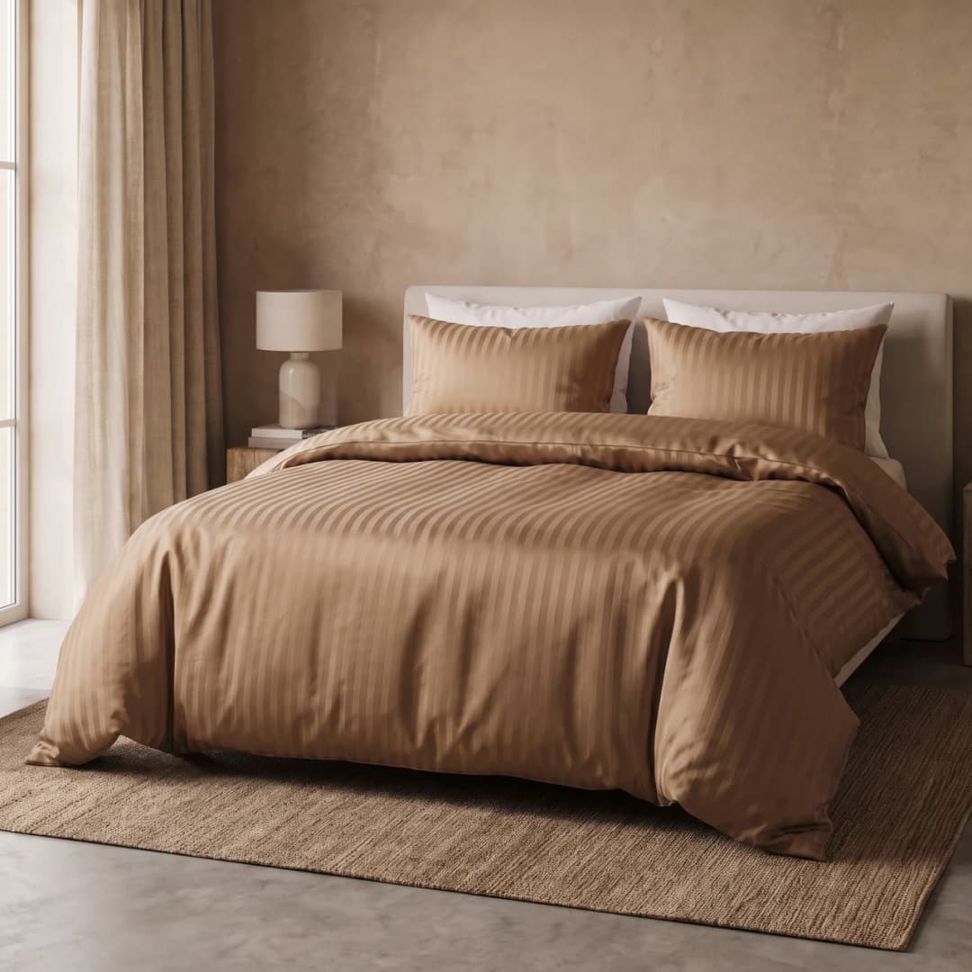 Dekbedovertrek Gijs Taupe 240x200/220 cm