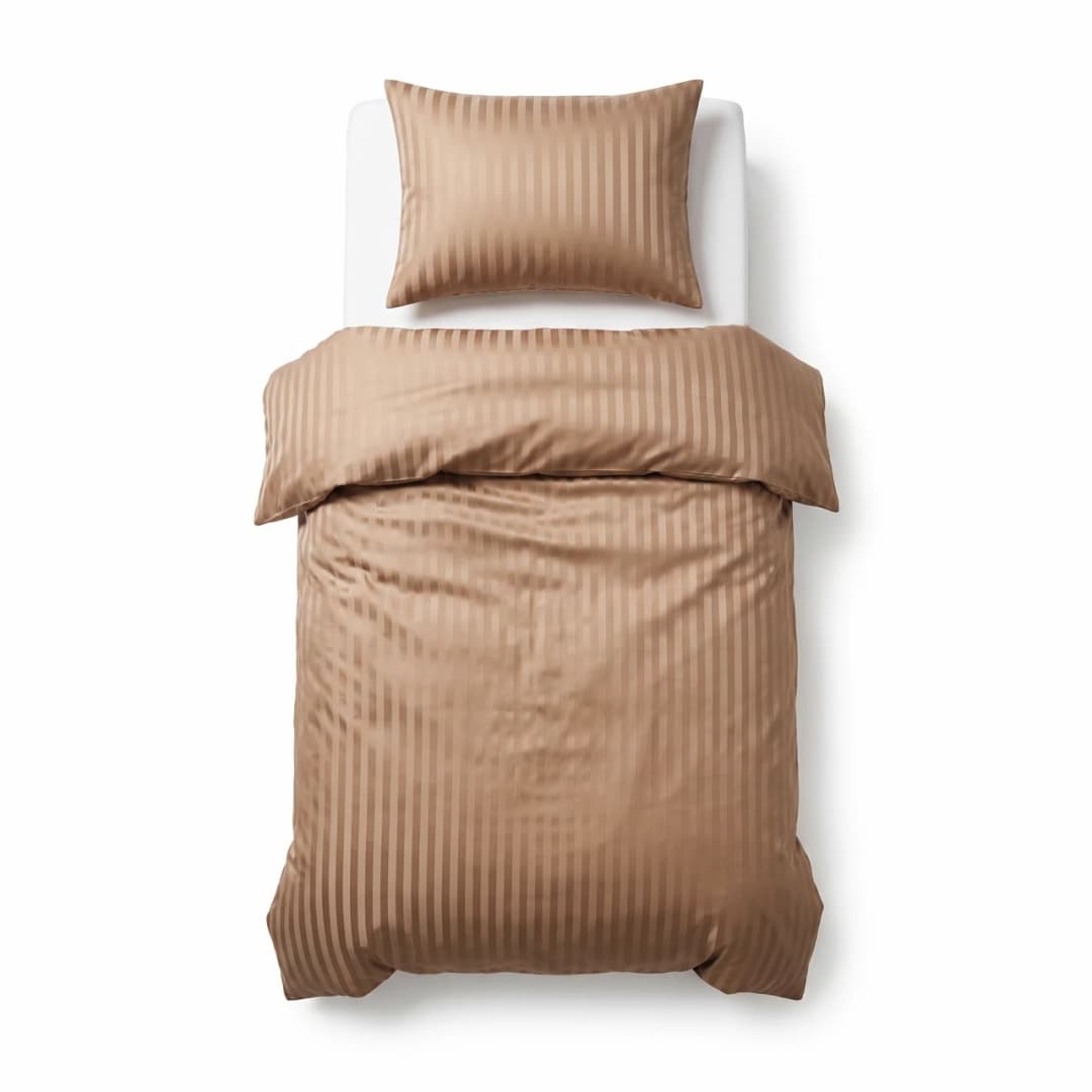 Dekbedovertrek Gijs Taupe 140x200/220 cm