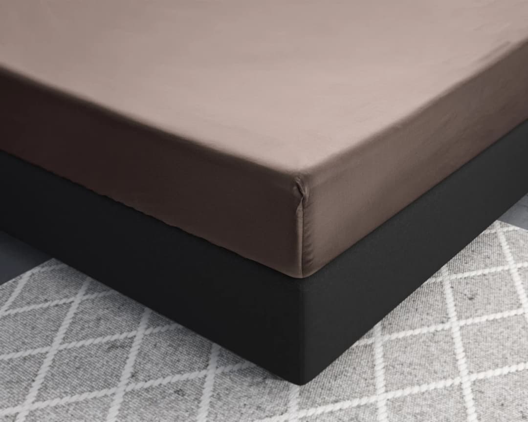 Hoeslaken Kuno Taupe 160x200 cm